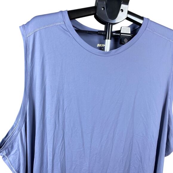 SKIMS Unisex Tank Top Sleeveless Oversized Relaxed Fit in Indigo Blue Size 5X - Picture 3 of 9
